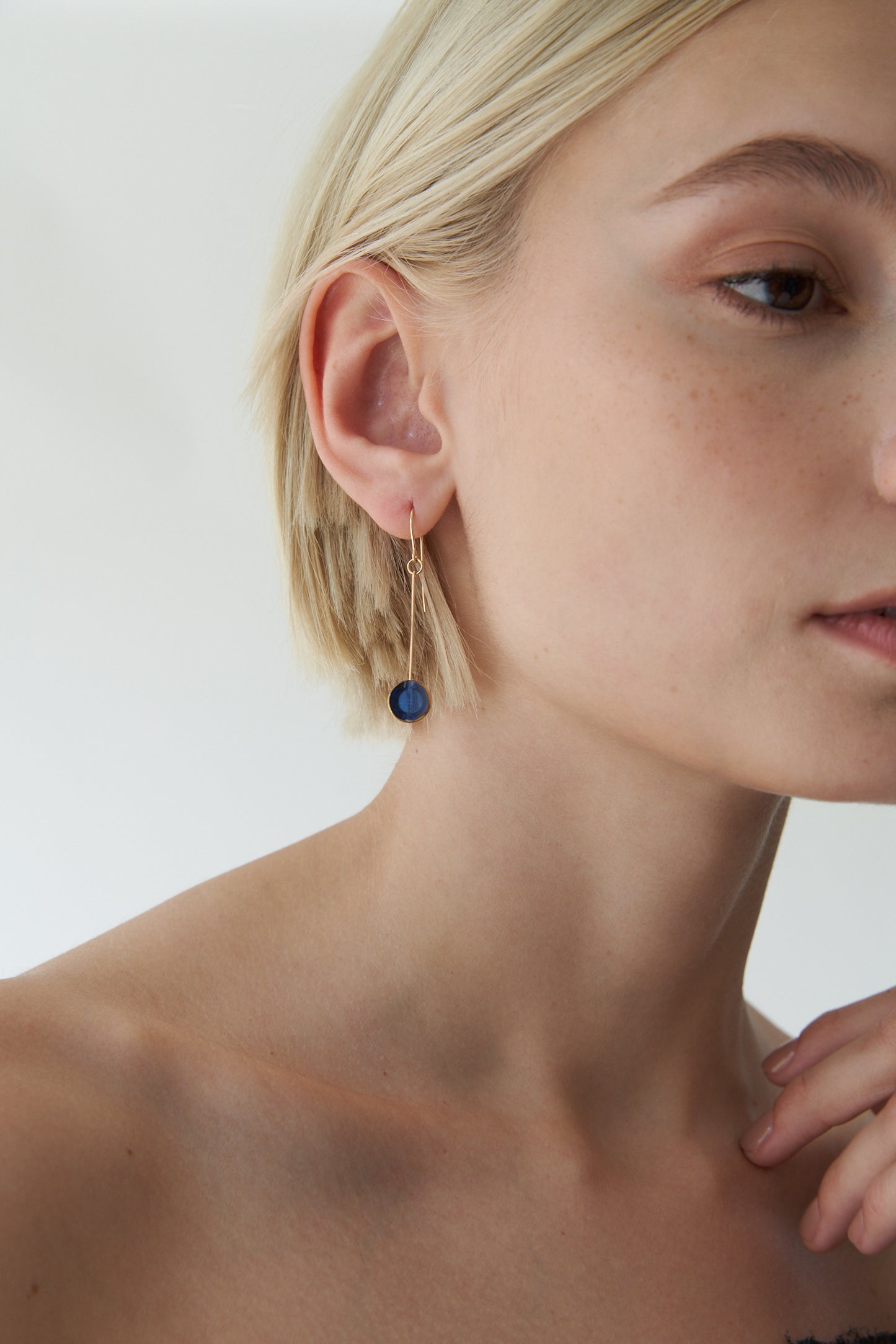 Ronni Kappos Translucent Circle Earrings