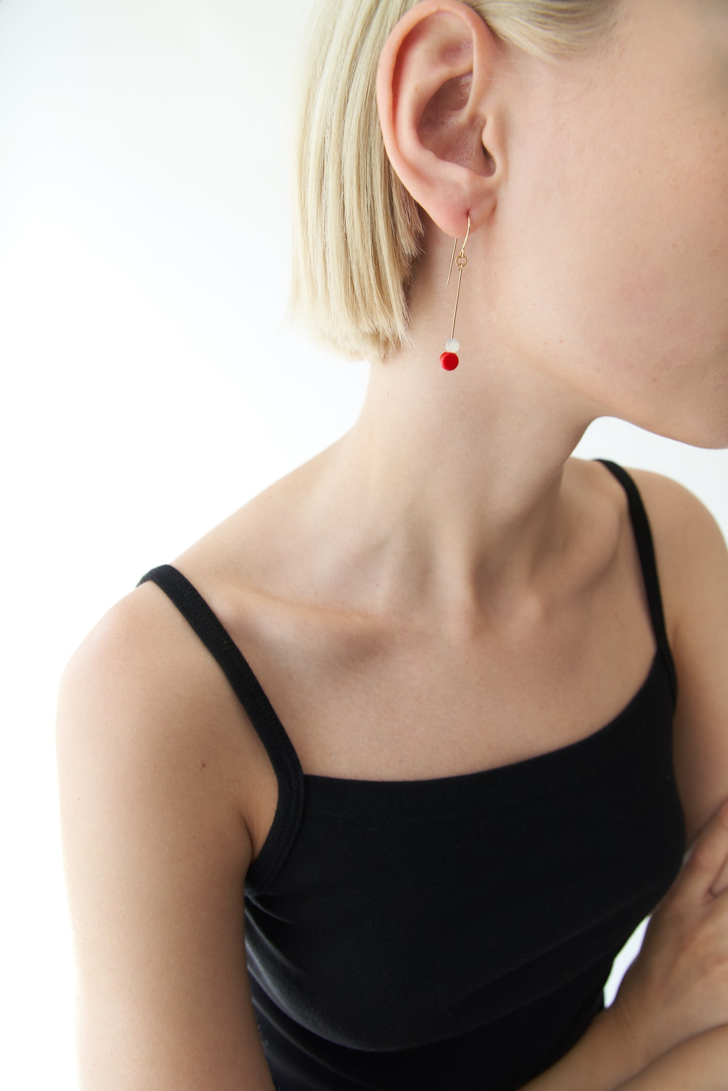 Ronni Kappos Mini Drop Earrings