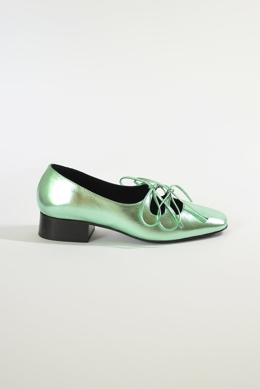 Nicole Saldana Isabel Green Metallic