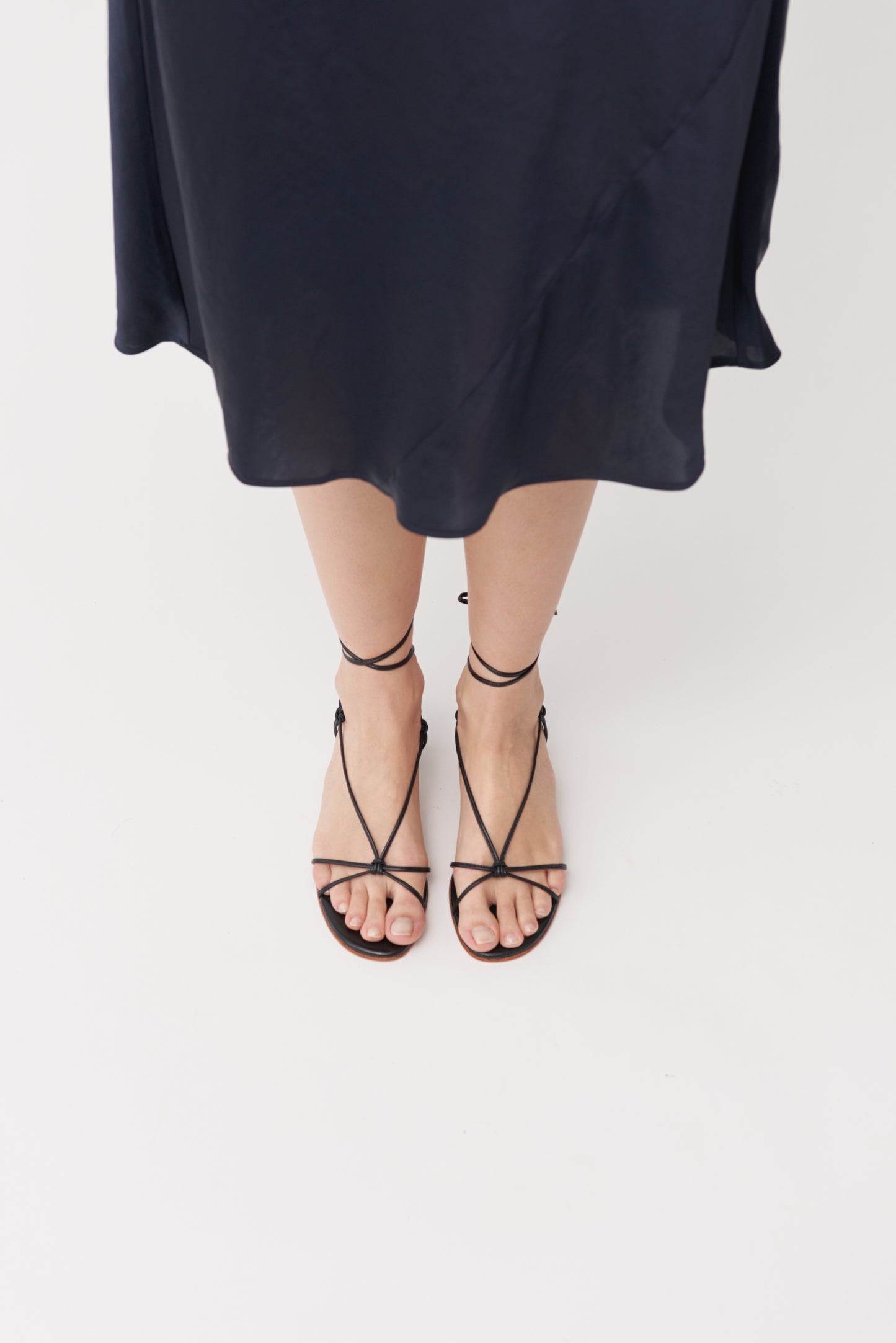 Martiniano Spaghetti Sandal Black