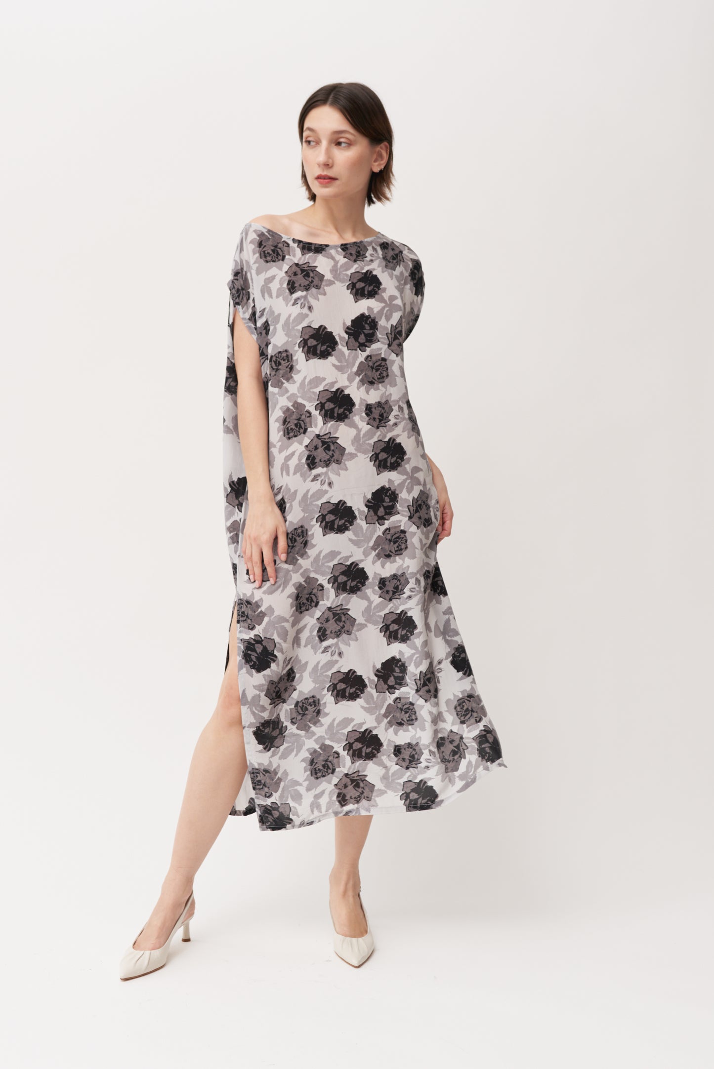 Halmanera Pointed Gathered Slingbacks