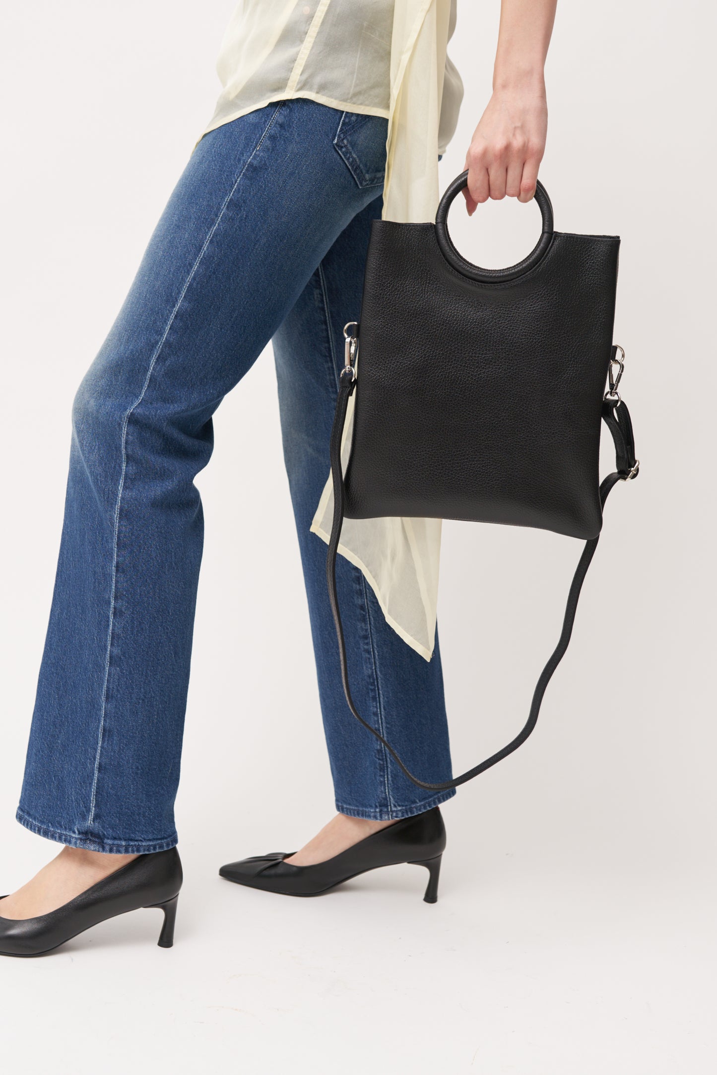 Halmanera Pointed Gathered Pumps