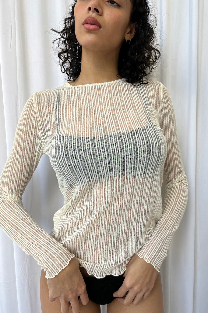 Find Me Now Mesh Long Sleeve Top