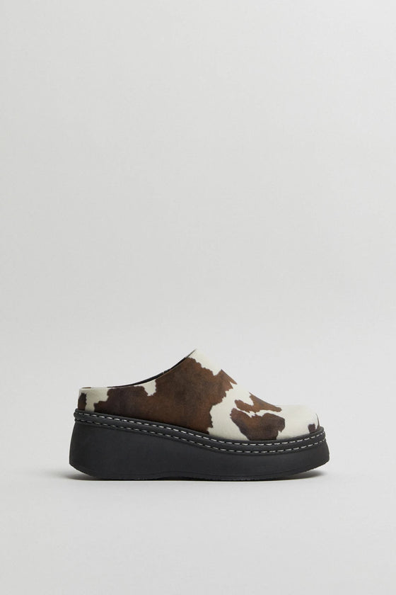 Miista Kristi Mules Cow Print