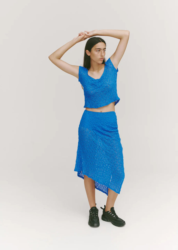 Permanent Vacation Lace Skirt Blue