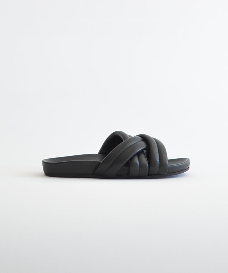 Slow and Steady Wins the Race Triple Strap Slide Black