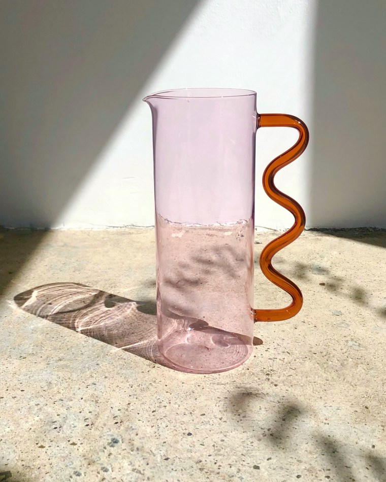 Wave Pitcher Pink