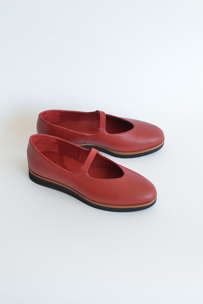 For Zora Ballet Wedge Red